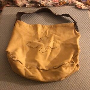 TYLIE MALIBU VINTAGE LEATHER TOTE BAG 17 x 12